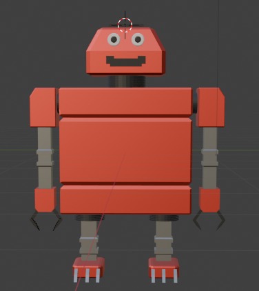 Robot Low-poly 3D model_3