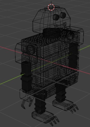 Robot Low-poly 3D model_2