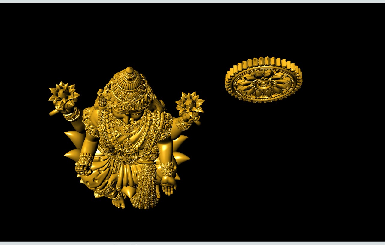 Lakshmi-Mata 3D-Print-Model-Dhanlakshmi 3D print model_5