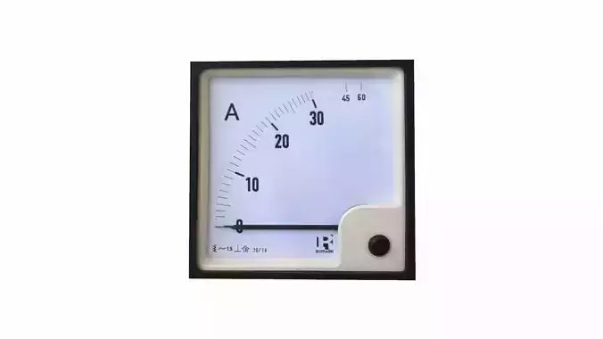 Analog Panel Voltmeter - Ampere Meter Low-poly 3D model