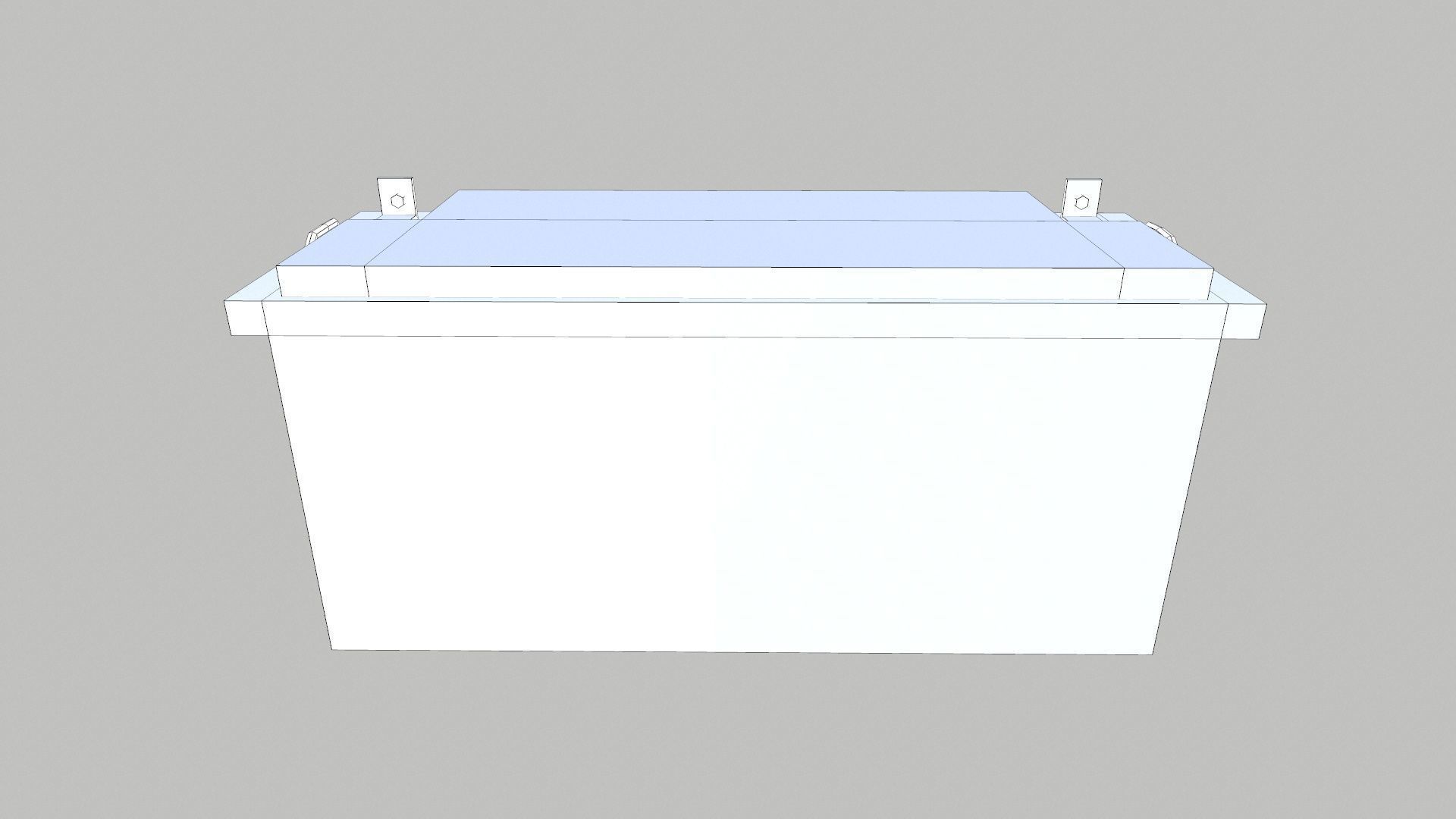 Battery Low-poly 3D model_7