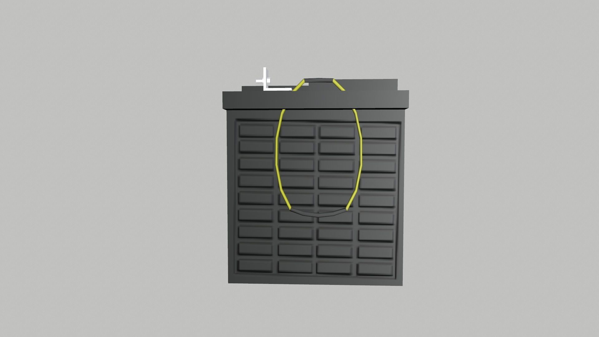 Battery Low-poly 3D model_3