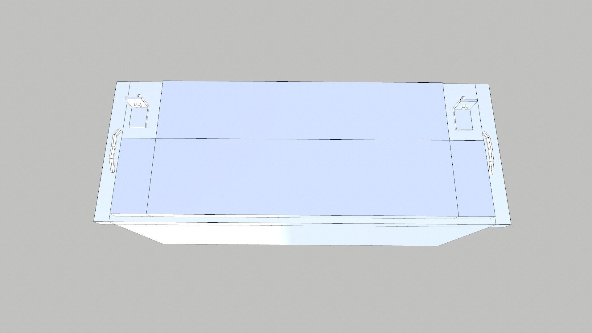 Battery Low-poly 3D model_6