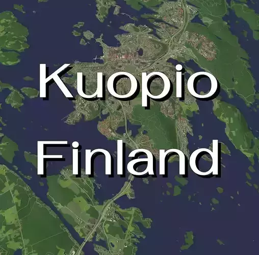 Kuopio Finland - city and urban 3D model