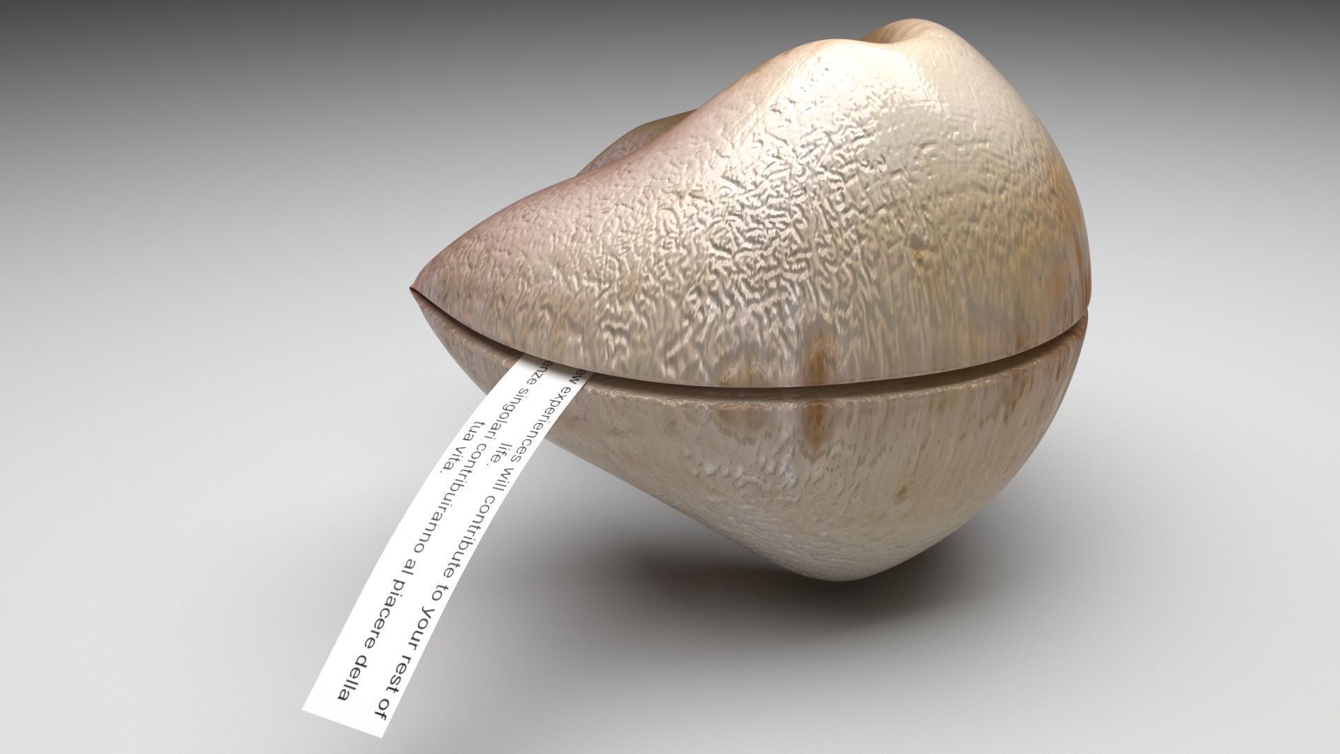 Fortune Cookie 3D model_4