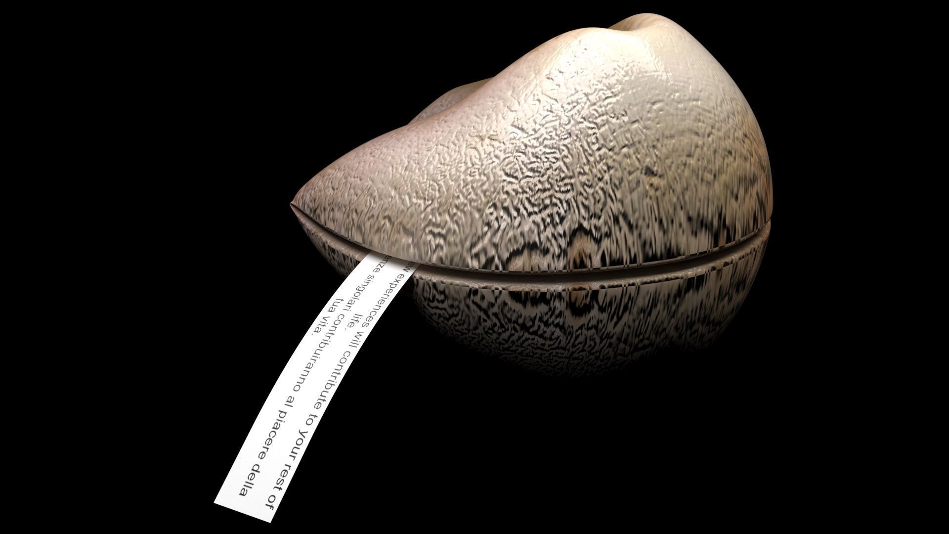 Fortune Cookie 3D model_6