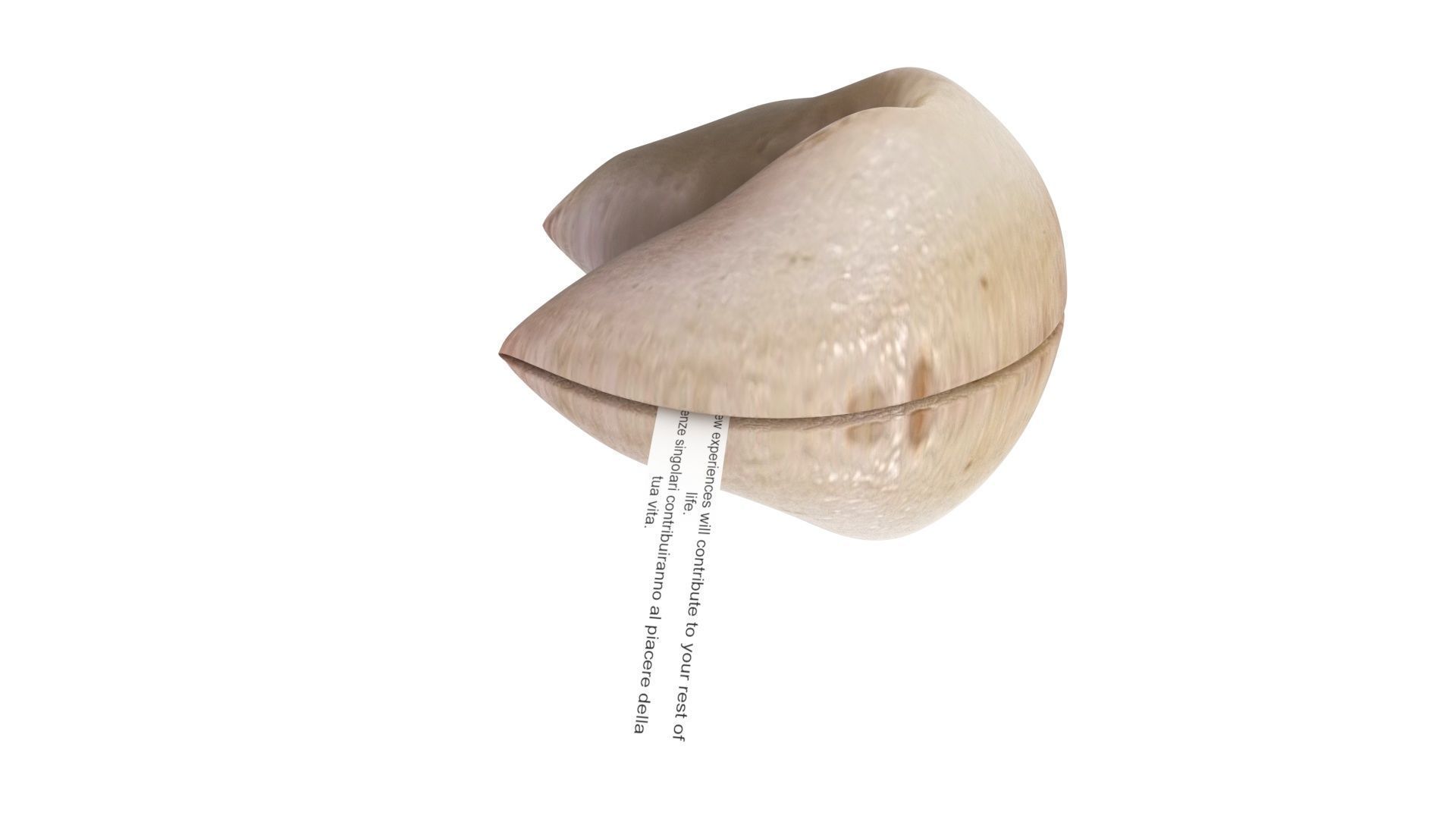 Fortune Cookie 3D model_7