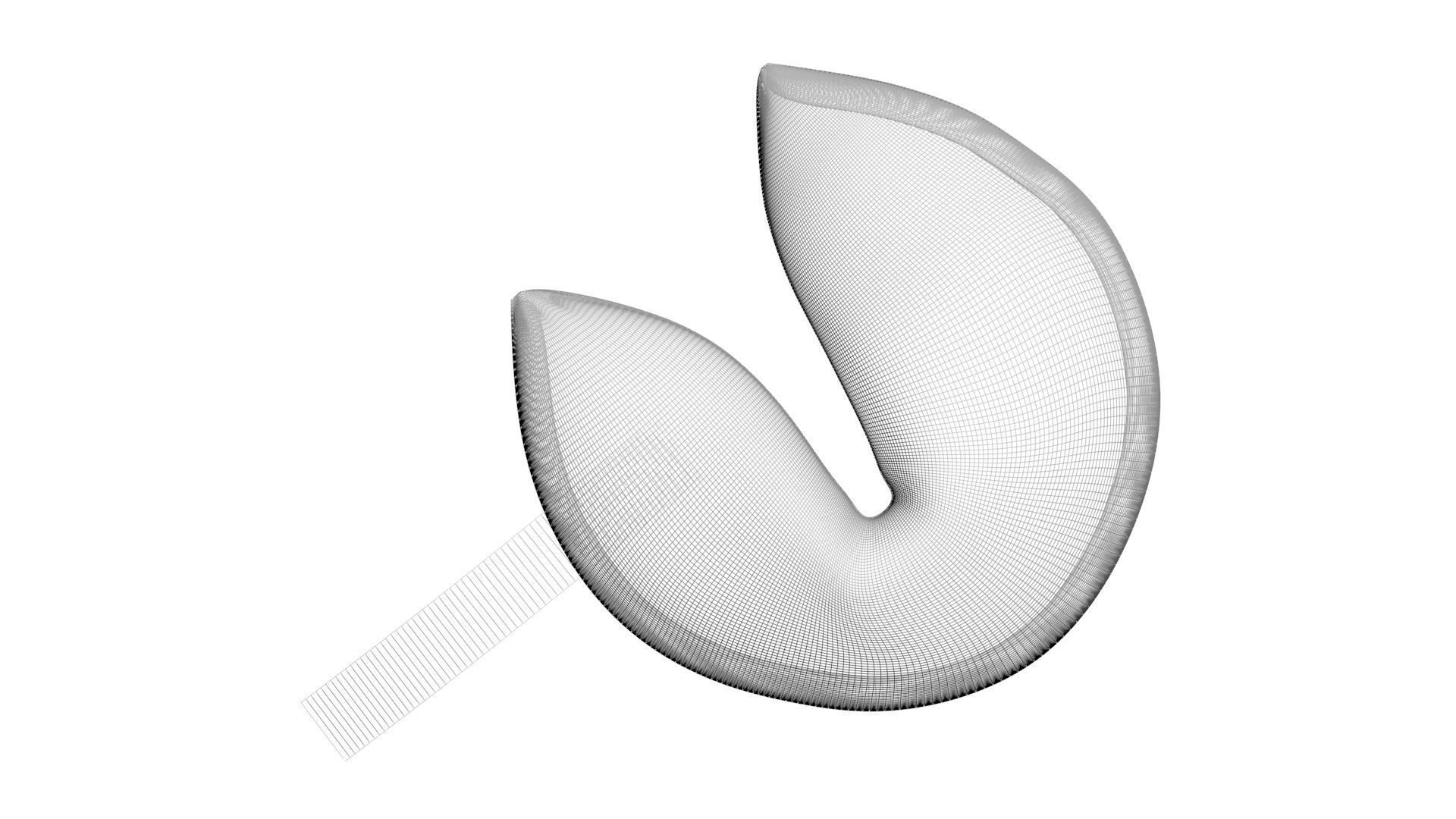 Fortune Cookie 3D model_25