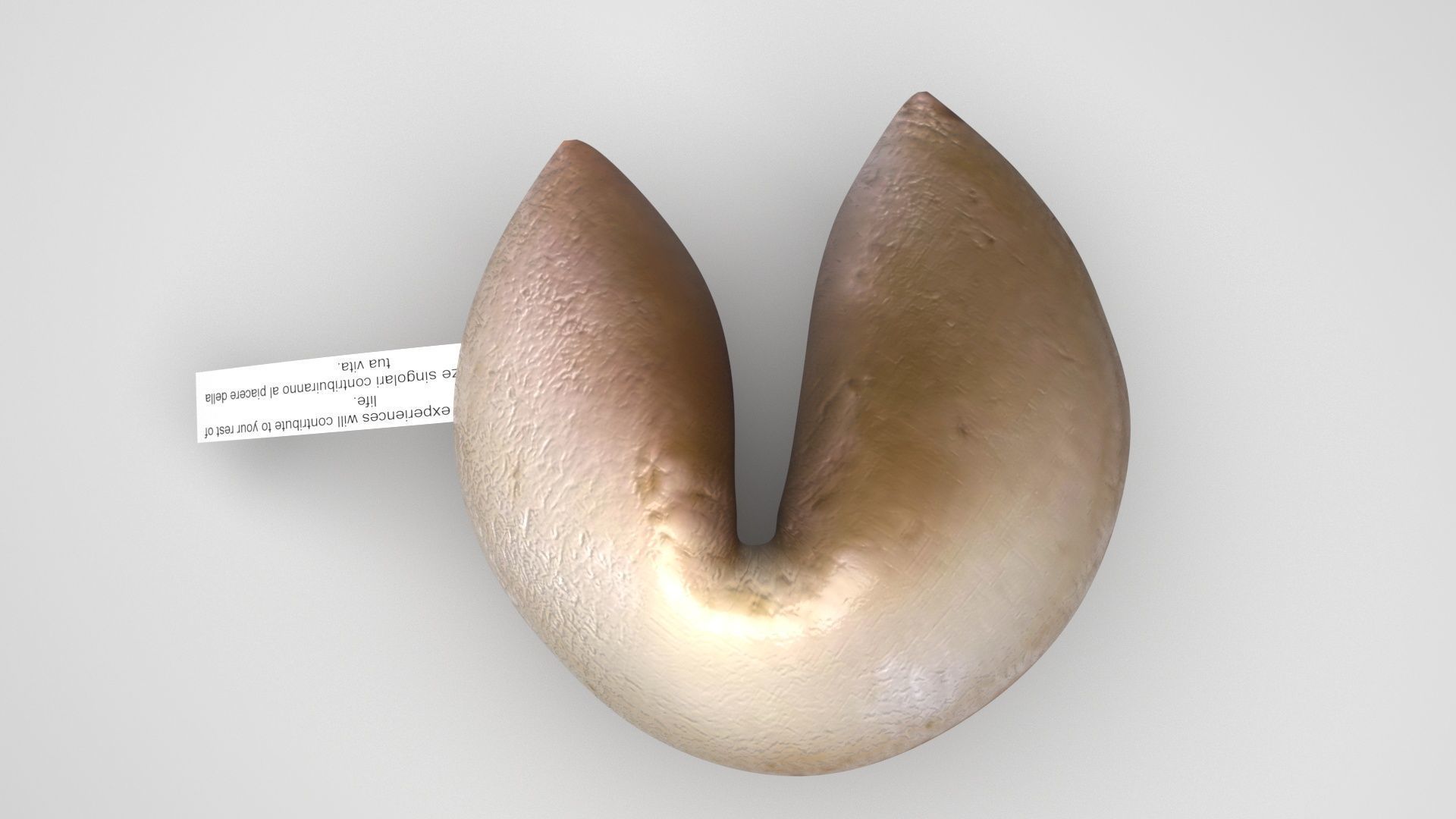 Fortune Cookie 3D model_1