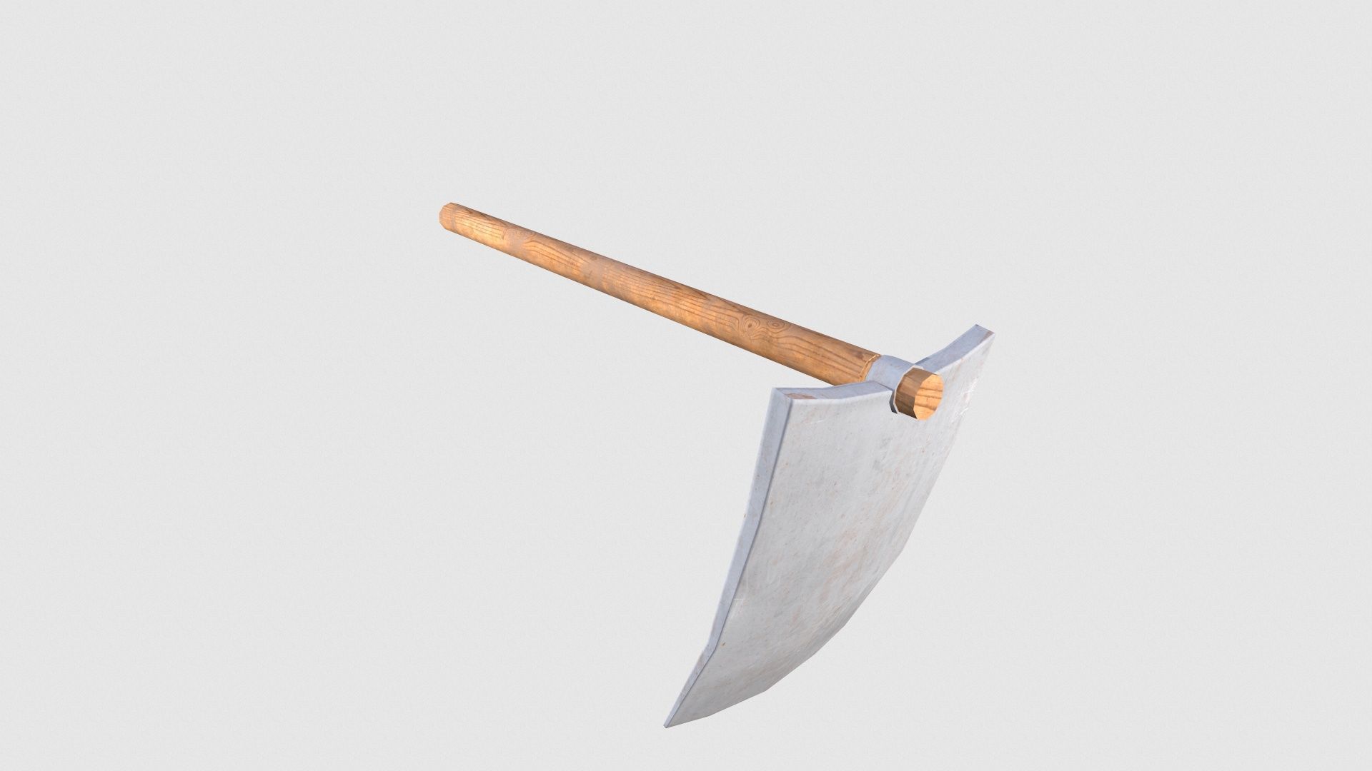 Shovel Low-poly 3D model_3