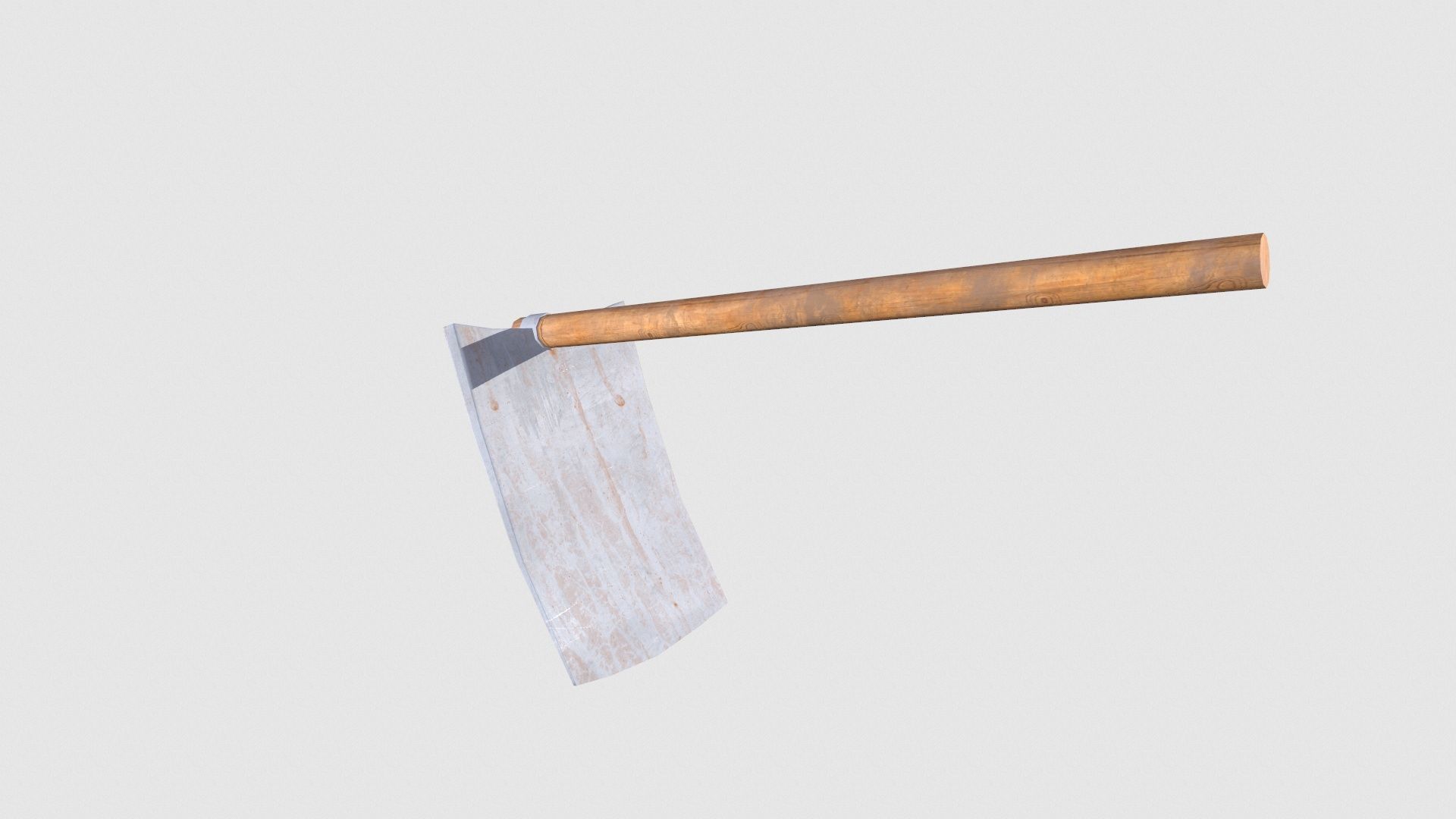 Shovel Low-poly 3D model_6