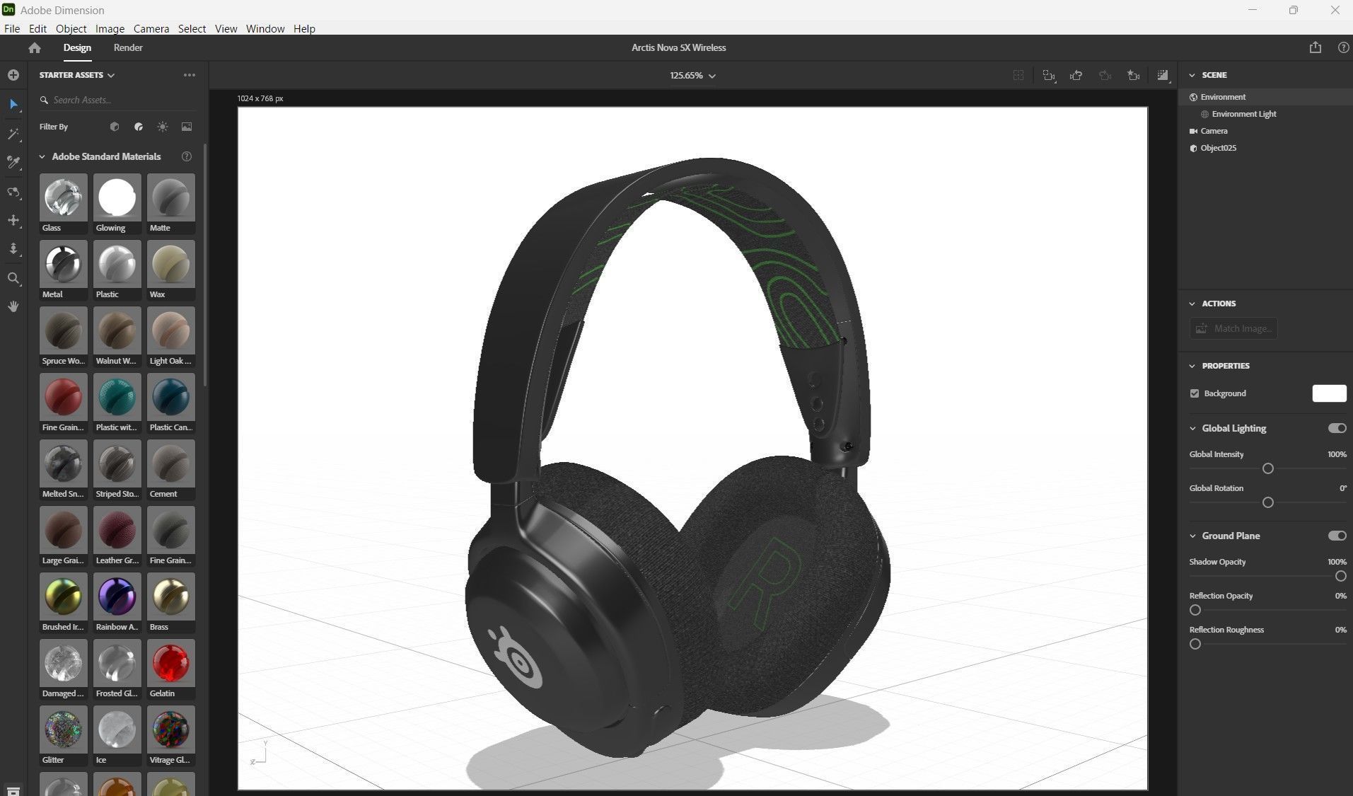 Arctis Nova 5X Wireless Low-poly 3D model_15