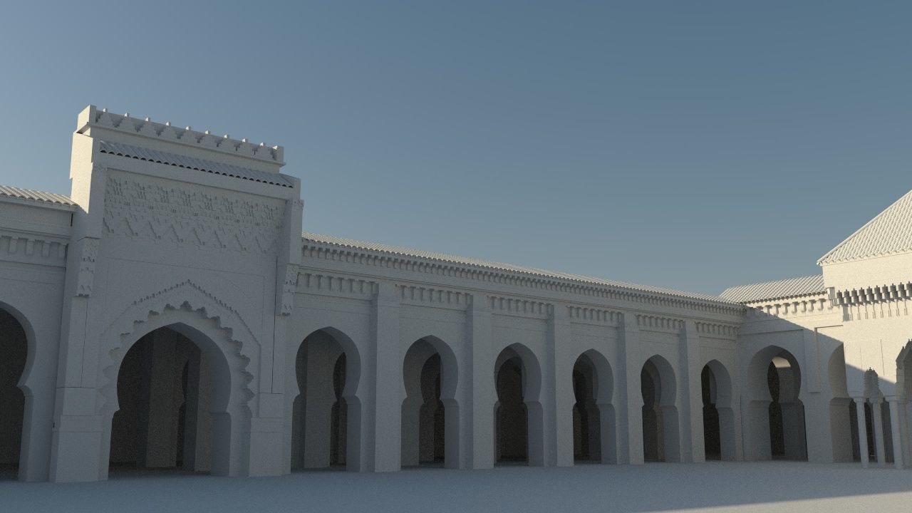 Al-Qarawiyyin Mosque 3D 3D model_6