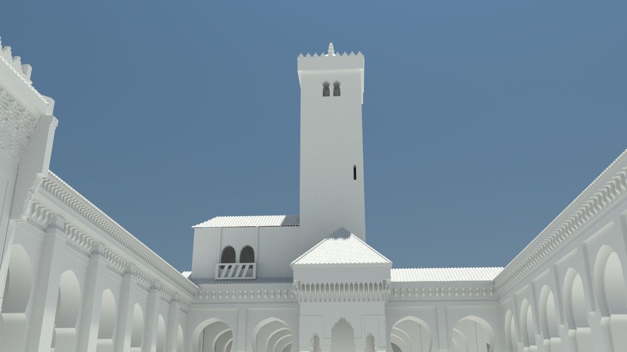 Al-Qarawiyyin Mosque 3D 3D model_4