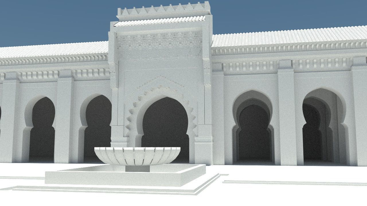 Al-Qarawiyyin Mosque 3D 3D model_3