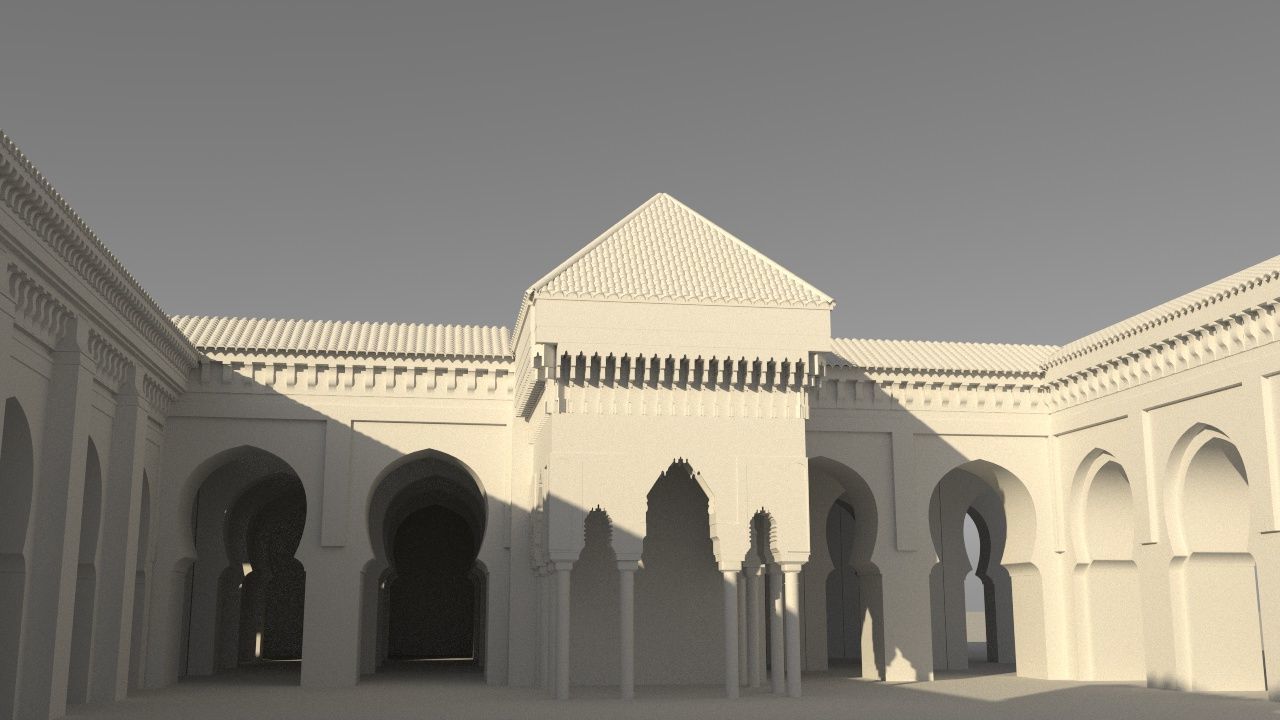 Al-Qarawiyyin Mosque 3D 3D model_1