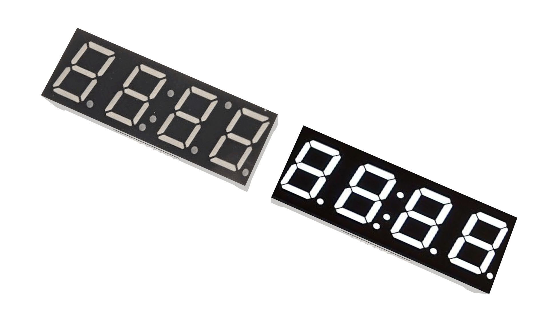 Clock 7 Segmented LED 3D model_10