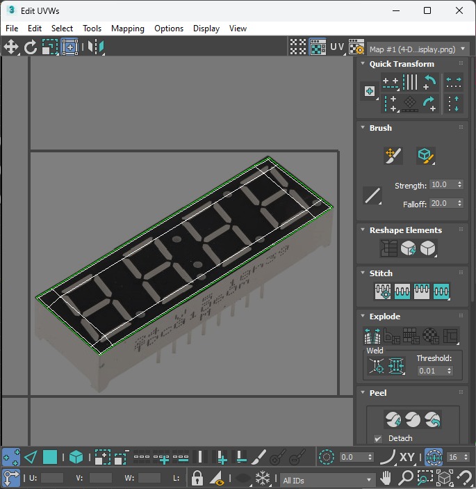 Clock 7 Segmented LED 3D model_35