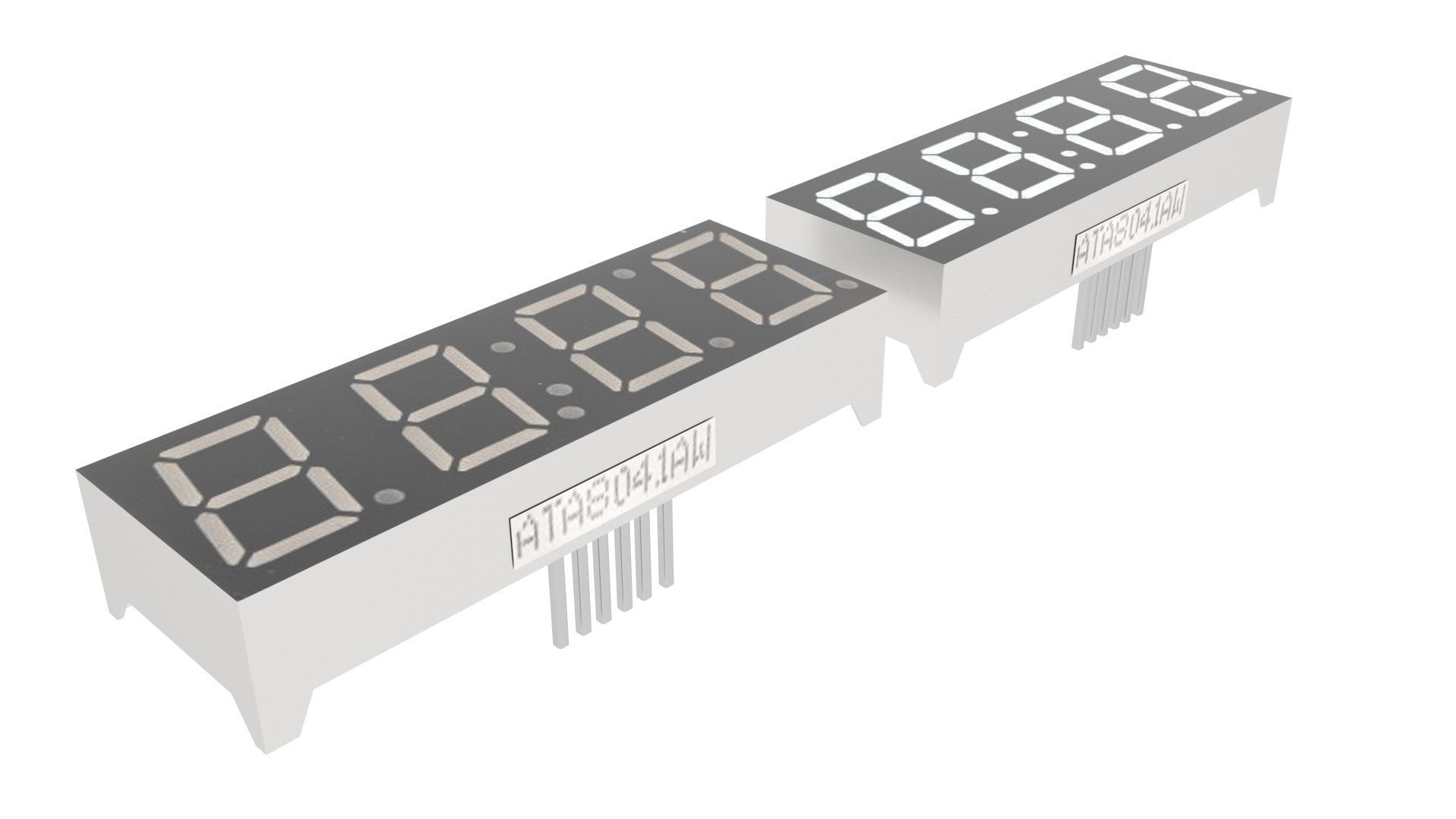 Clock 7 Segmented LED 3D model_14