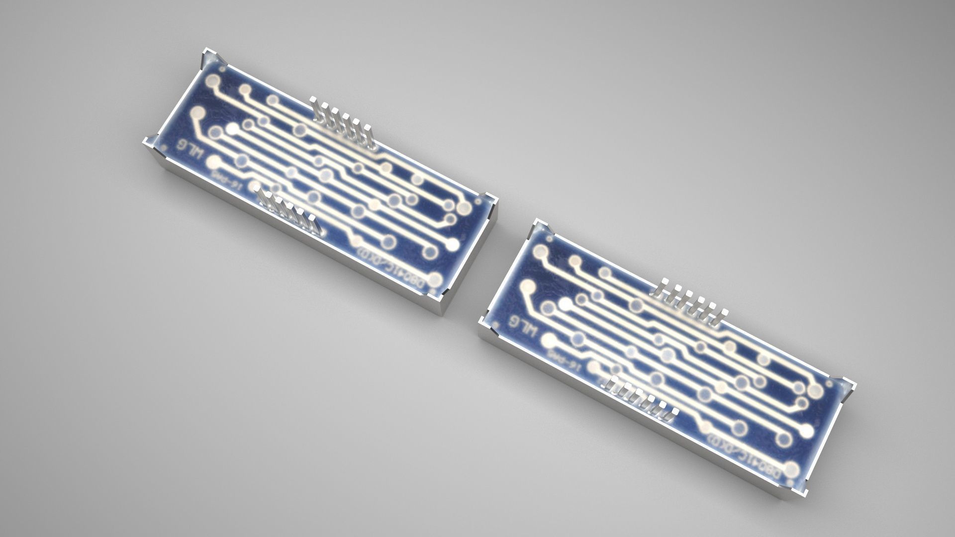 Clock 7 Segmented LED 3D model_5