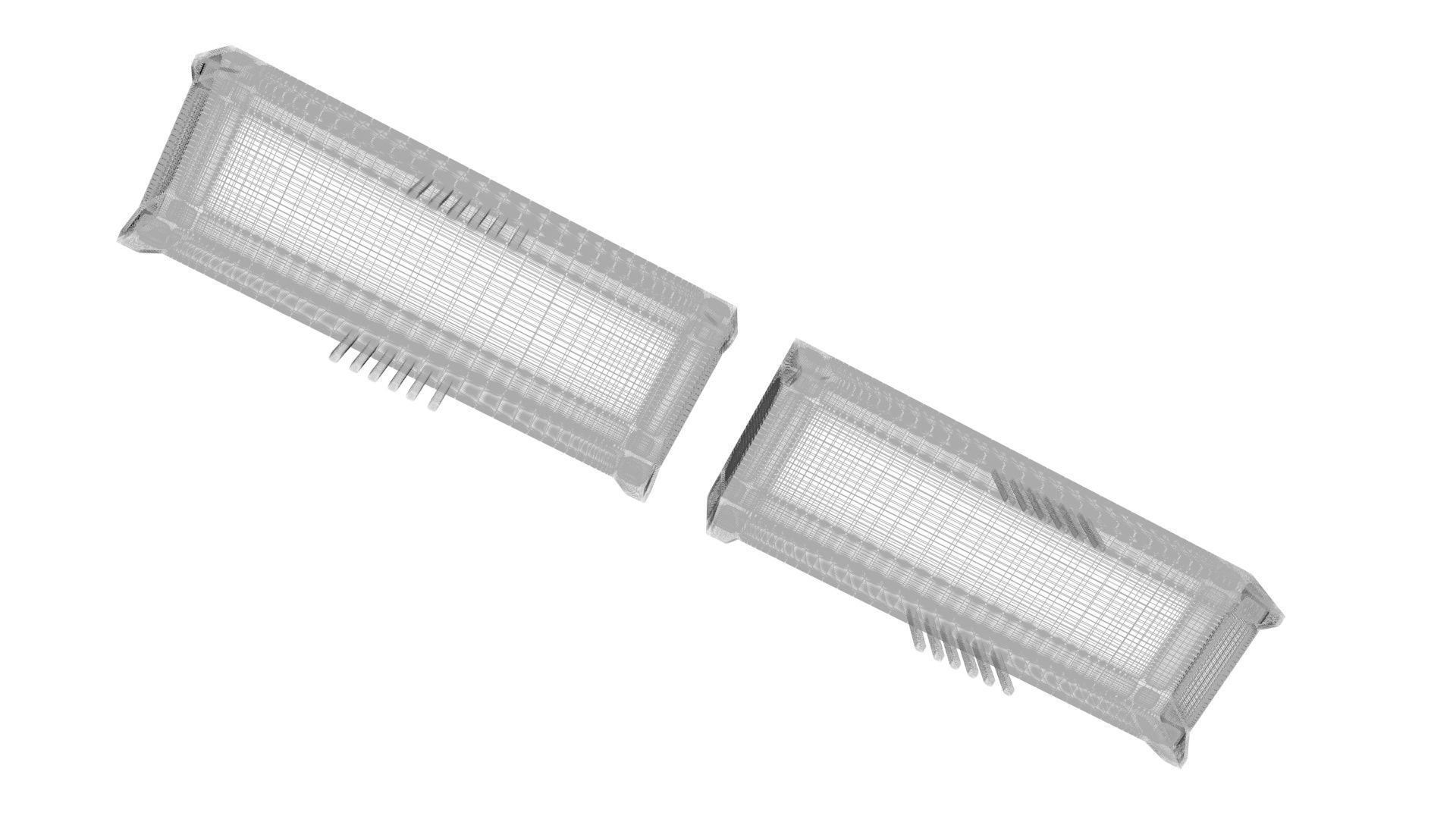 Clock 7 Segmented LED 3D model_25