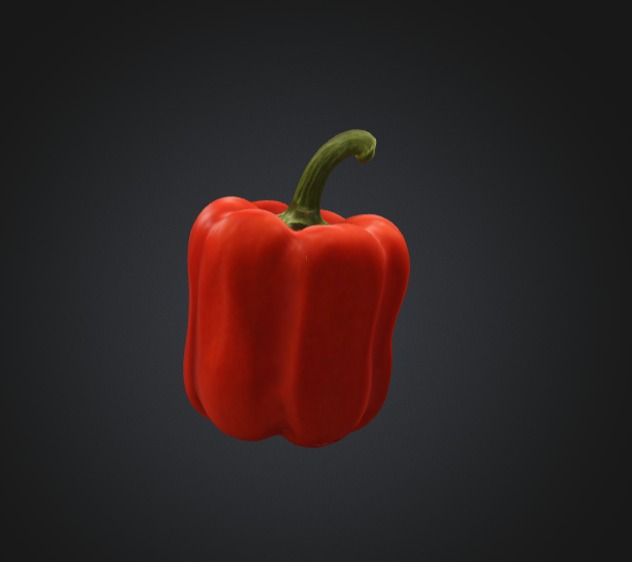 Red Bell Pepper 3D Model 3D model_1