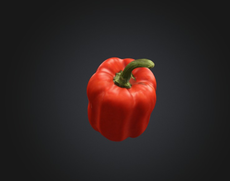 Red Bell Pepper 3D Model 3D model_3