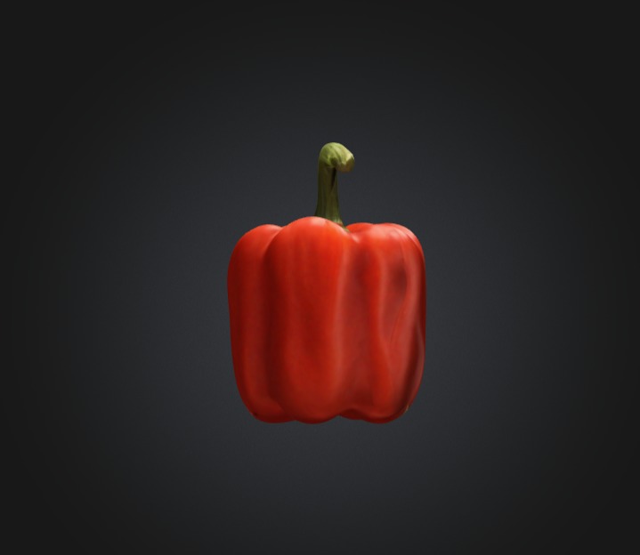 Red Bell Pepper 3D Model 3D model_2