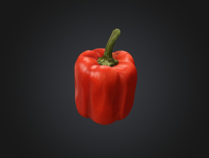 Red Bell Pepper 3D Model 3D model_4