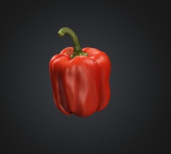 Red Bell Pepper 3D Model 3D model