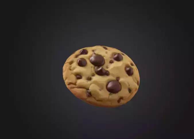 Realistic Cookie 3D Model