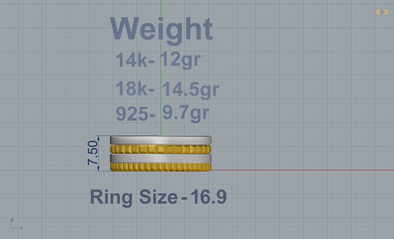 Boucheron Ring 3D print model_5