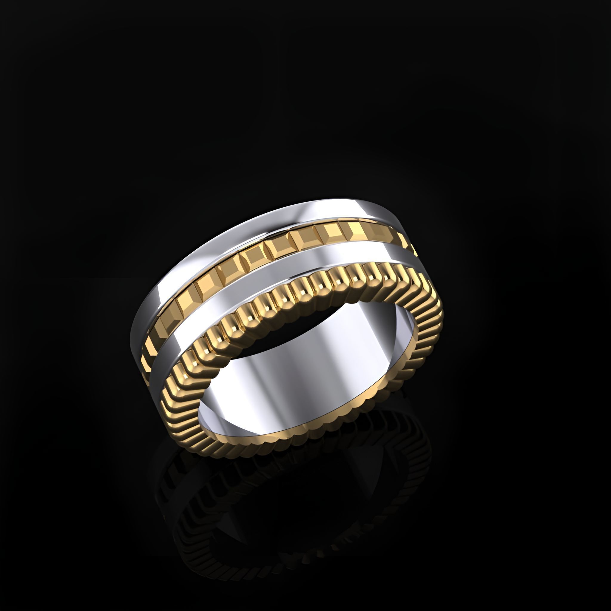 Boucheron Ring 3D print model_1