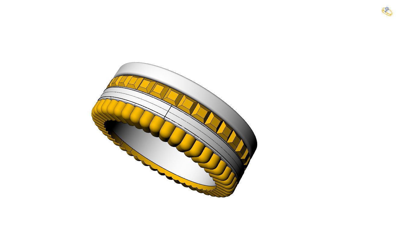 Boucheron Ring 3D print model_14