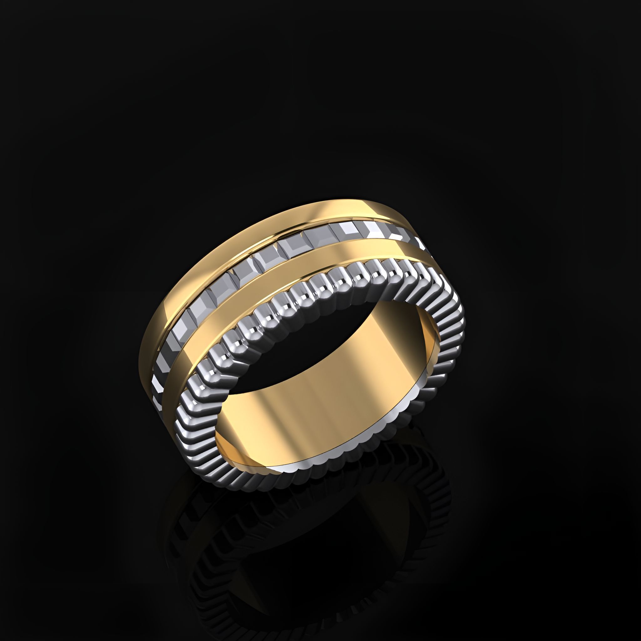 Boucheron Ring 3D print model_3