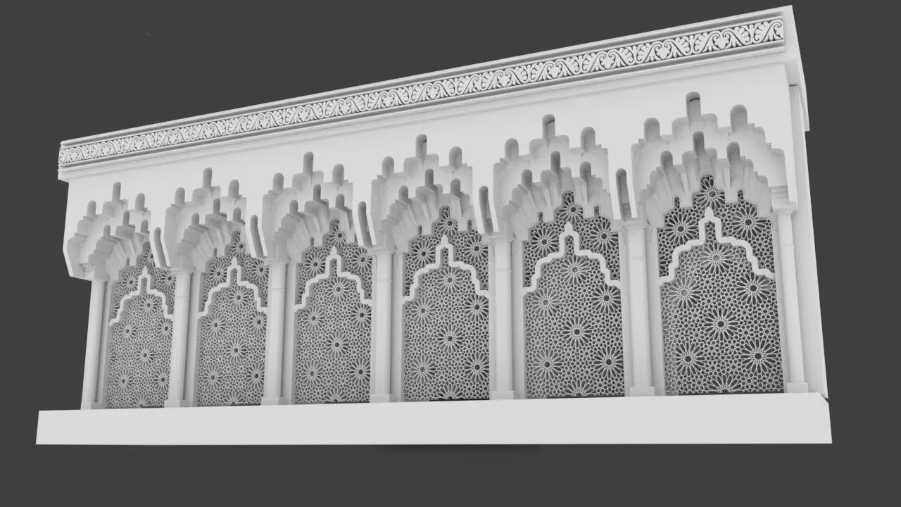 Ceiling 3D model style Arabic morocco ceiling 3D model_2