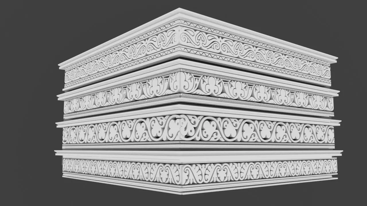 Ceiling 3D model style Arabic morocco ceiling 3D model_1