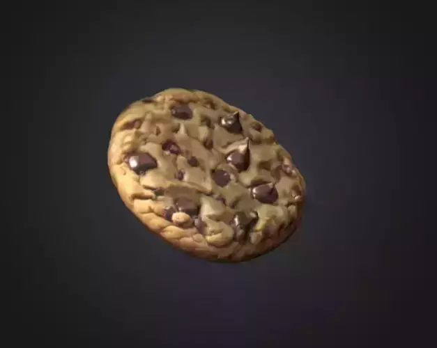 Realistic Cookie 3D Model 2