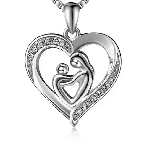 Mother-child Heart Necklace