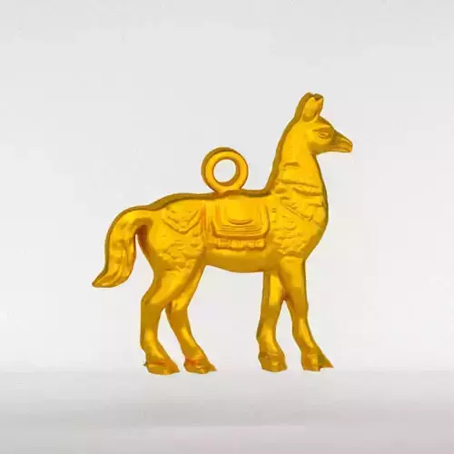 Llama pendant 3D print model