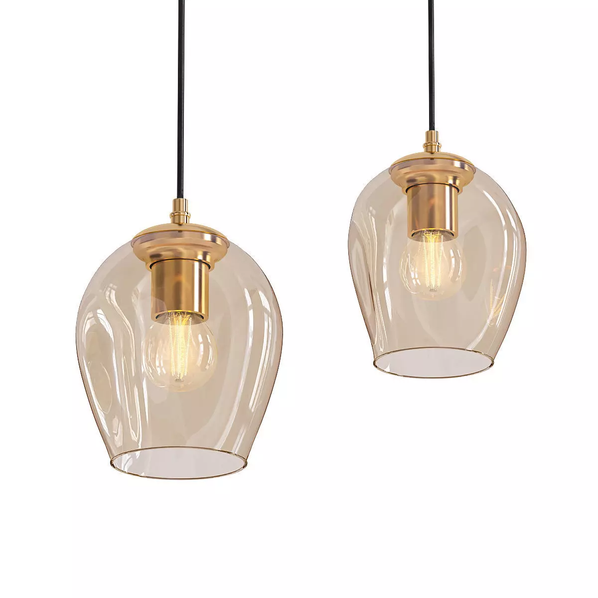 BRANCHING BUBBLES PENDANT 3D model_0