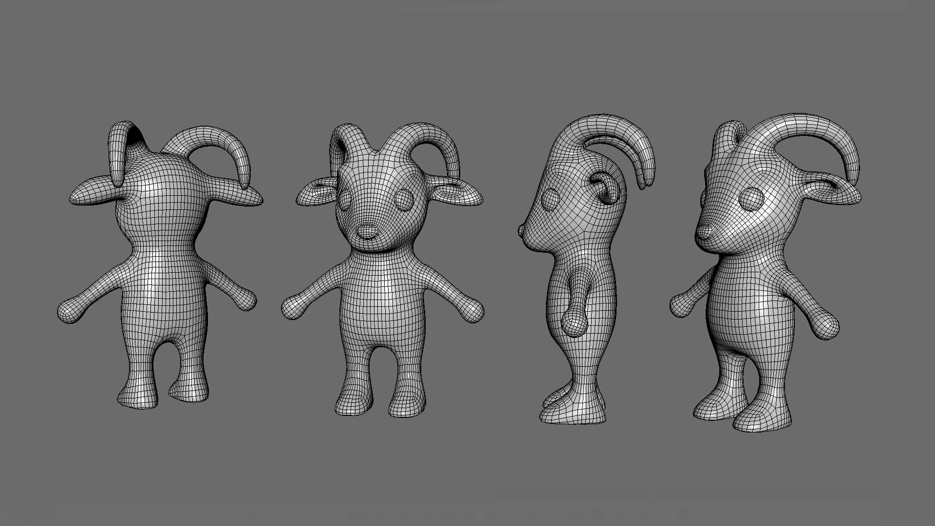 High-Quality 3D Cute Goat - Animated for Games Low-poly 3D model_12