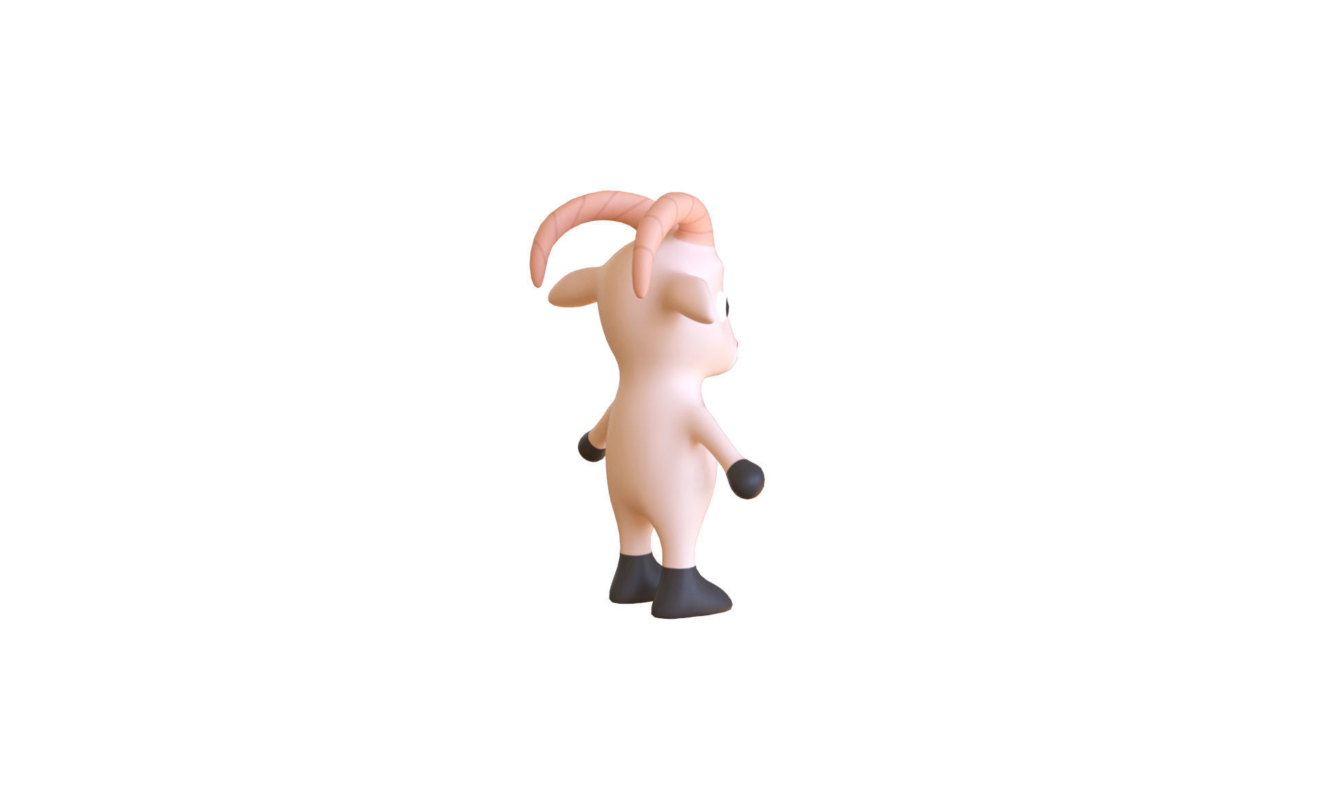 High-Quality 3D Cute Goat - Animated for Games Low-poly 3D model_8
