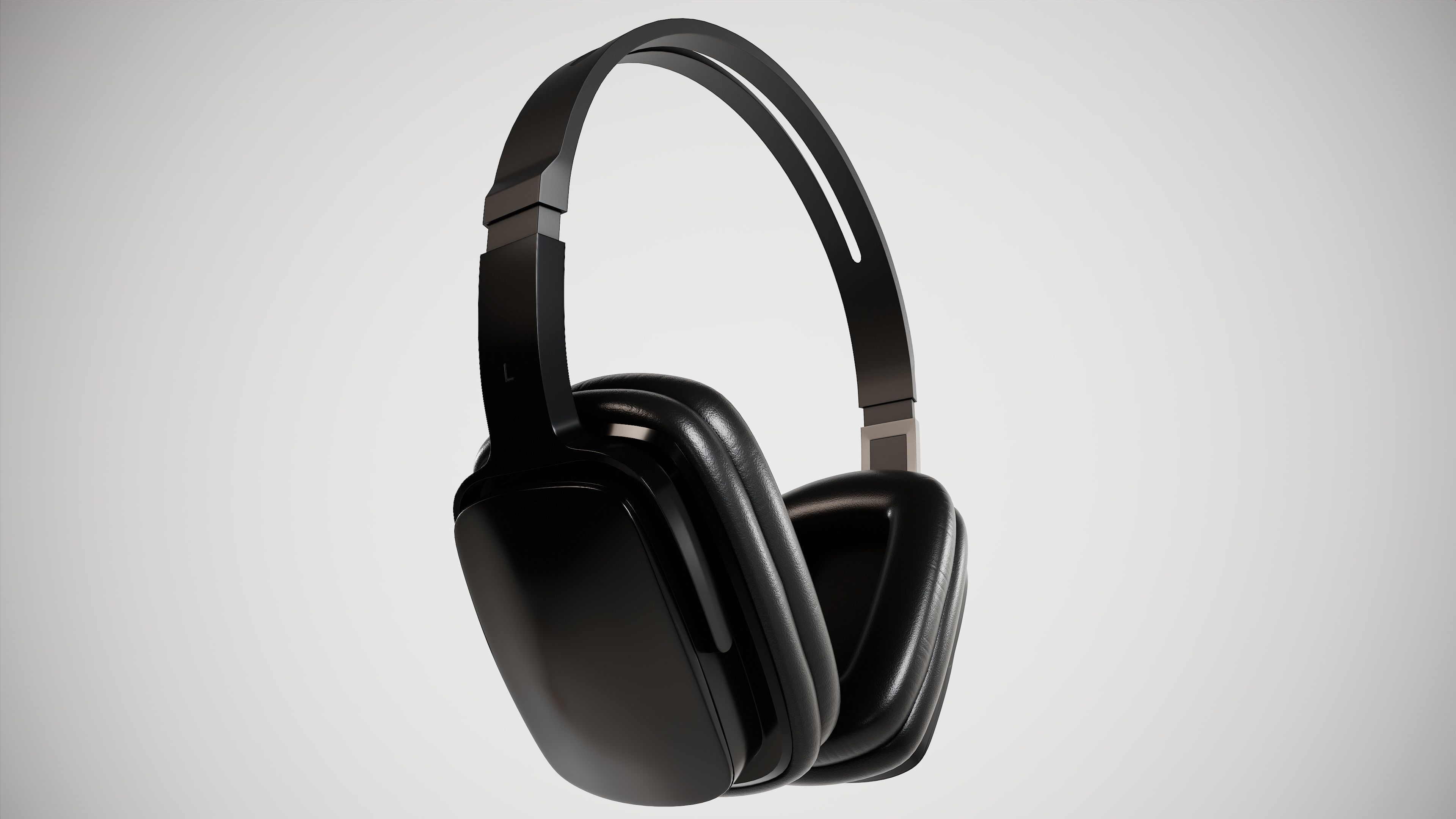 Wireless Headphone 3D model Low-poly 3D model_3