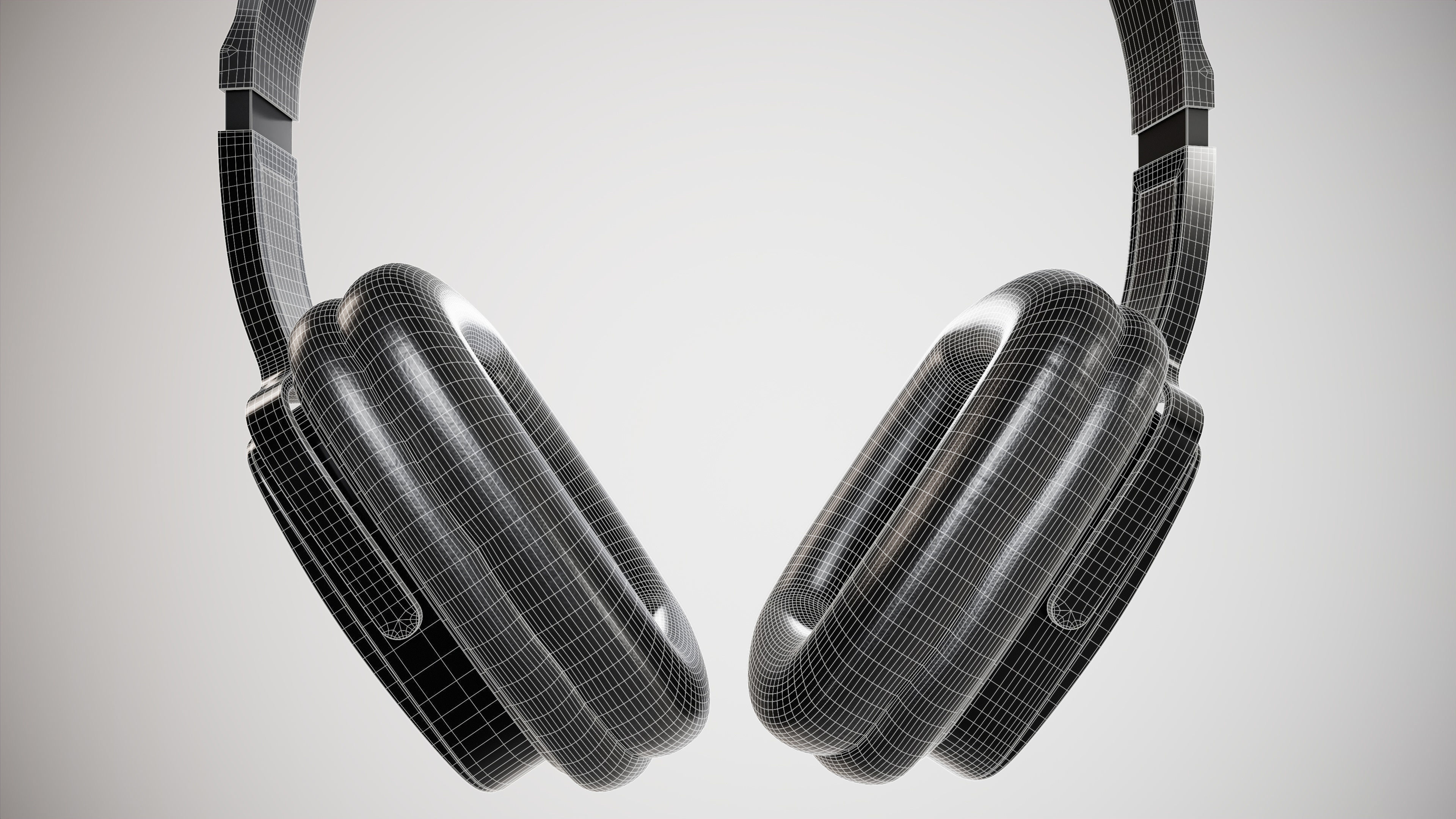 Wireless Headphone 3D model Low-poly 3D model_7