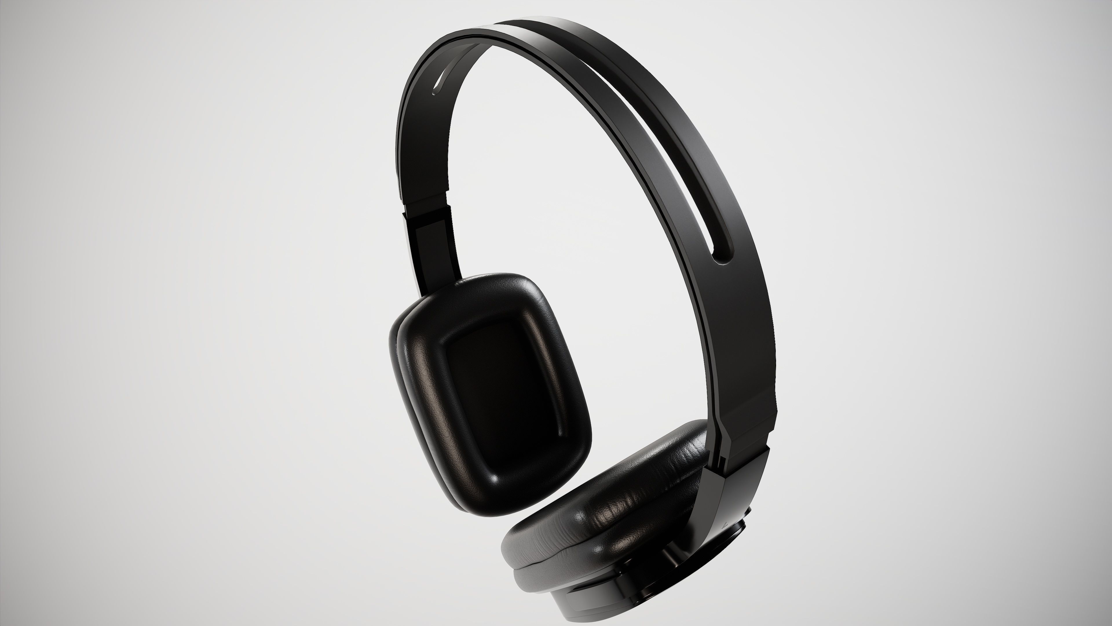 Wireless Headphone 3D model Low-poly 3D model_4