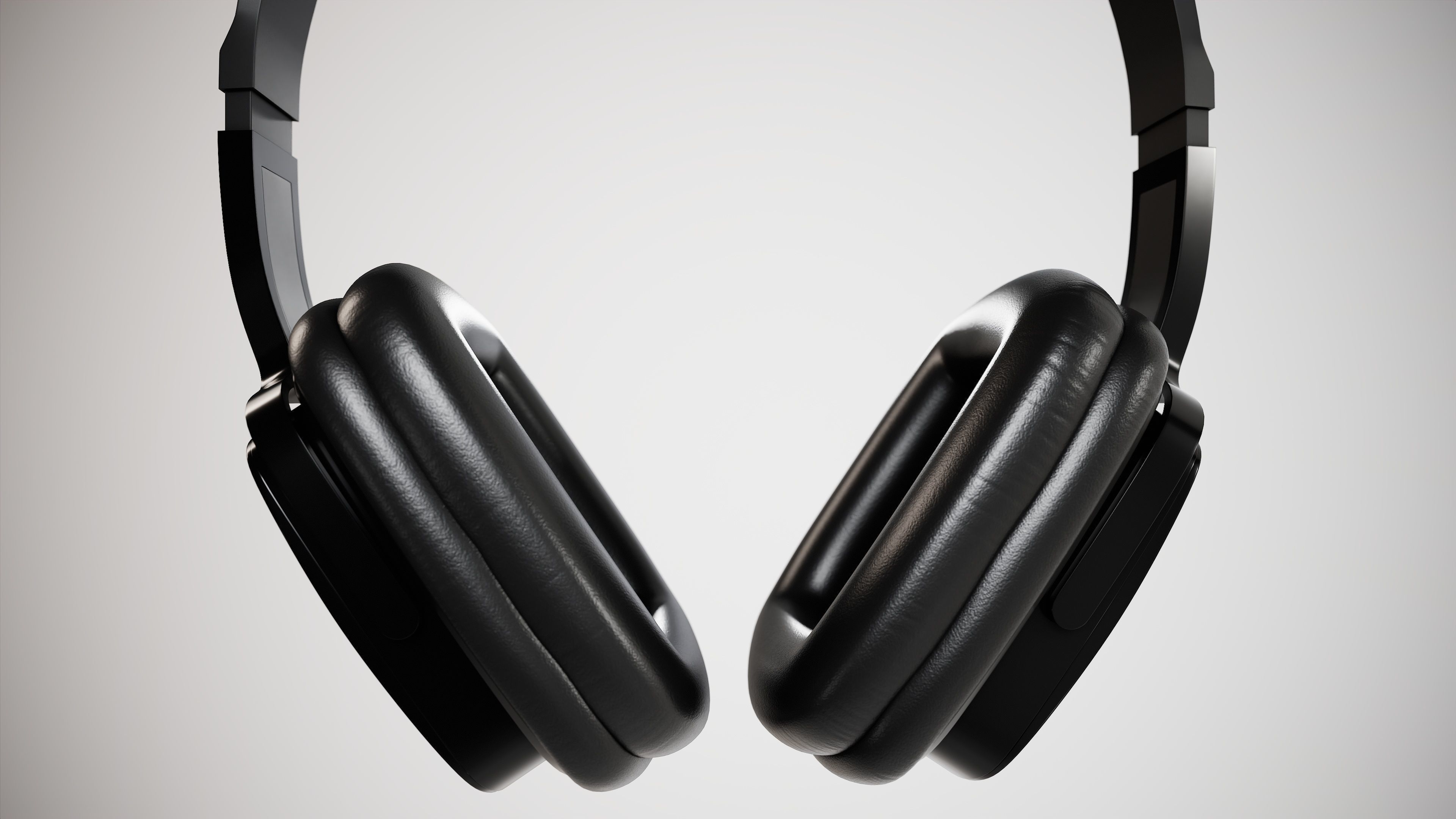 Wireless Headphone 3D model Low-poly 3D model_2