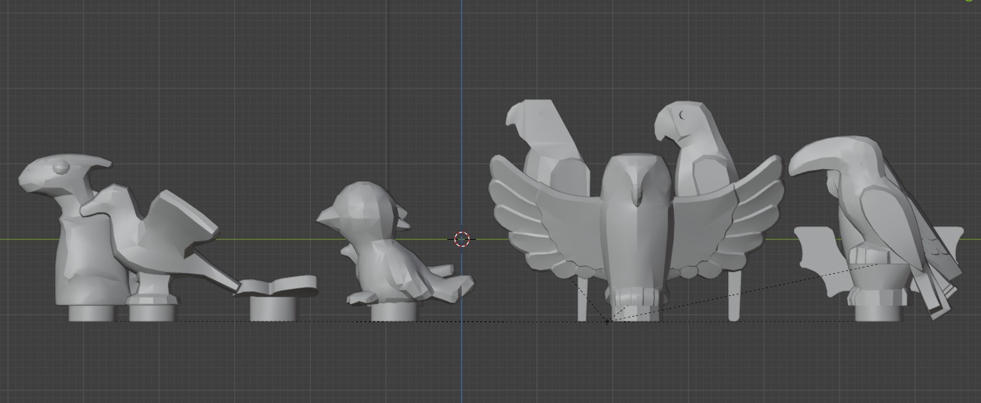 PixelBricks3D - LEGO Air Animal Accessory Pack  3D print model_4