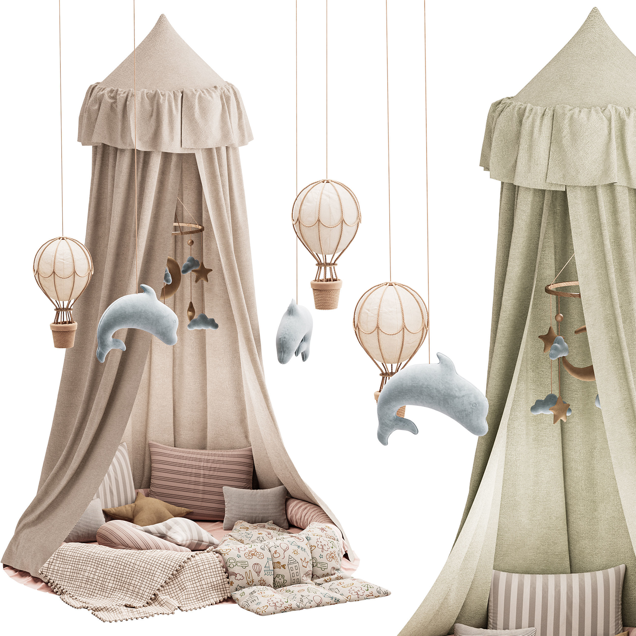 Baby bed 3 3D model_1