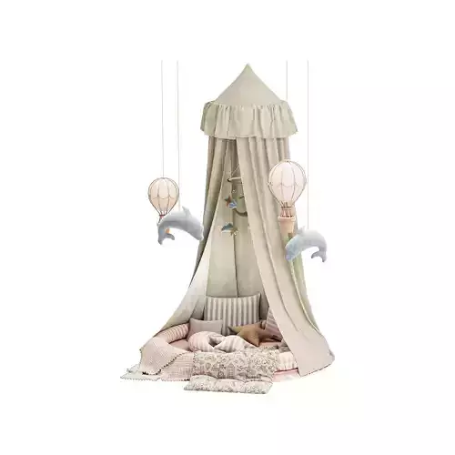 Baby bed 3 3D model